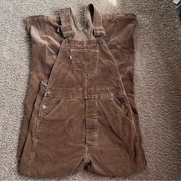 Levi's Pants - VTG 70’s Corduroy Flared Women’s LEVIS Bib Overalls 29W *SOLD*